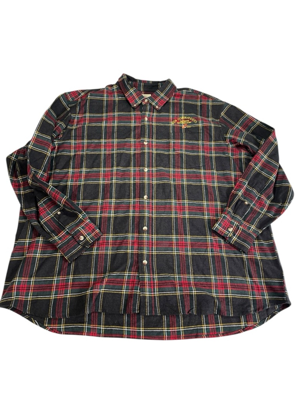 RedHead Plaid Flannel Button Down Shirt PTP 32